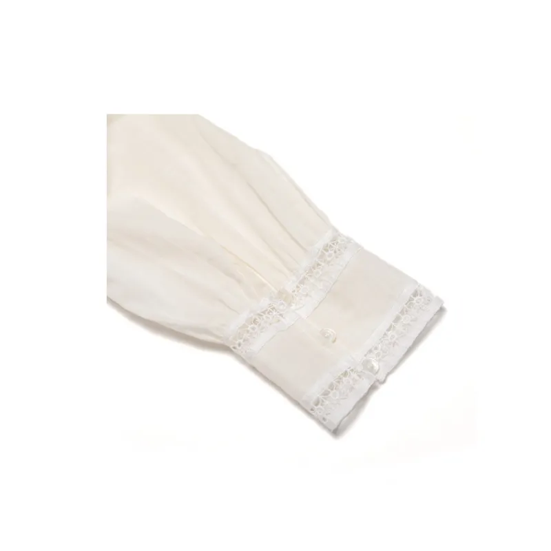 Burberry Long Sleeved Dress Women's White-6