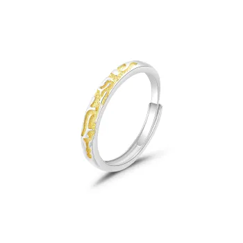 Lao Feng Xiang S925 Sterling Silver Rings Men's