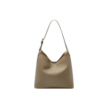 BELLE Cow Leather Bucket Bag, Shoulder Bag Tubas Women's Gray