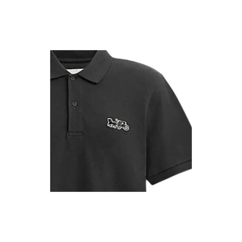 COACH SS24 Polo Shirt Men's Black-3