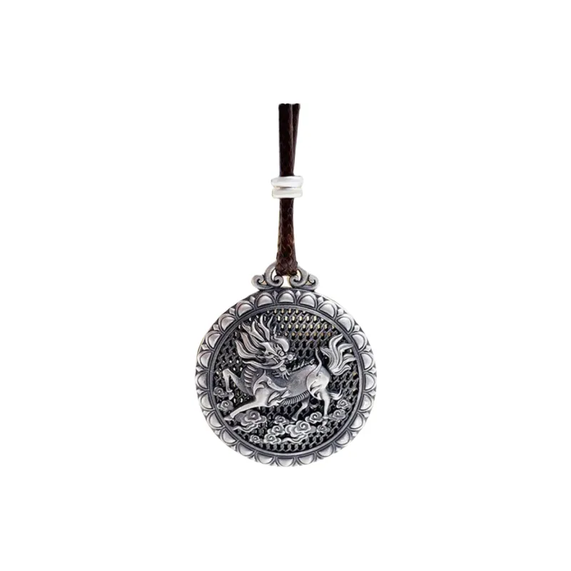 FUYUFU 999 Fine Silver Pendants Unisex-0