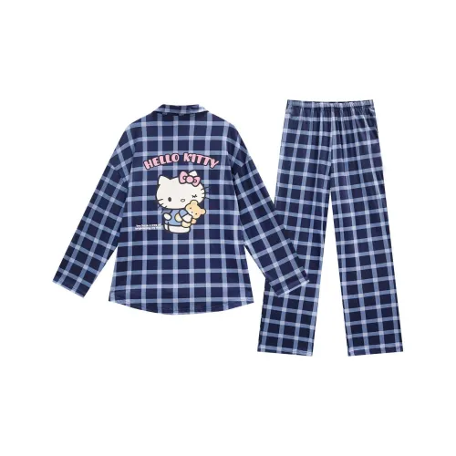 GUKOO x Hello Kitty Pajama Set Women's Dark Blue