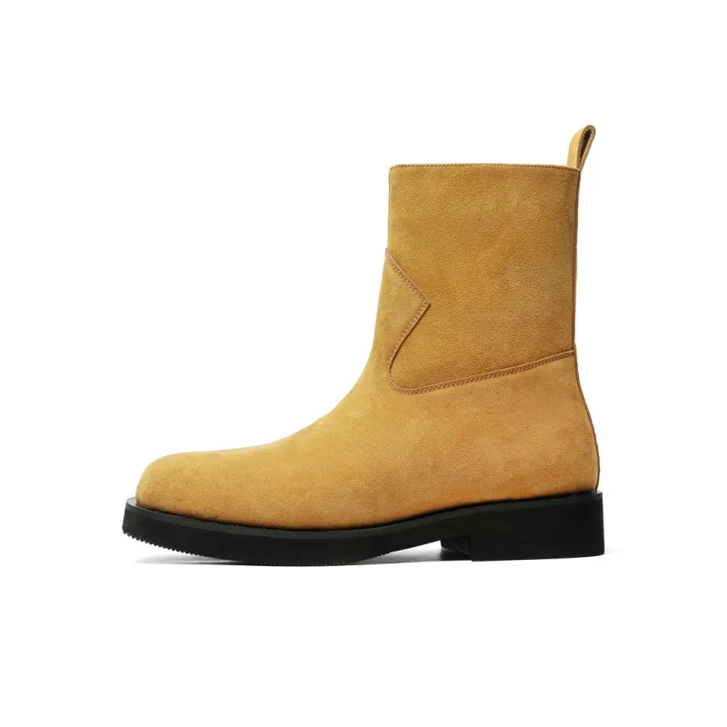 Chi Wolf Ankle Boots Men Black/Brown/Beige-12