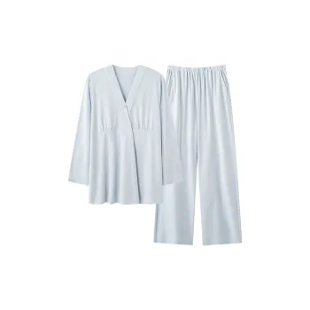 XIAFENYAN Pajama Set Women's Light Blue