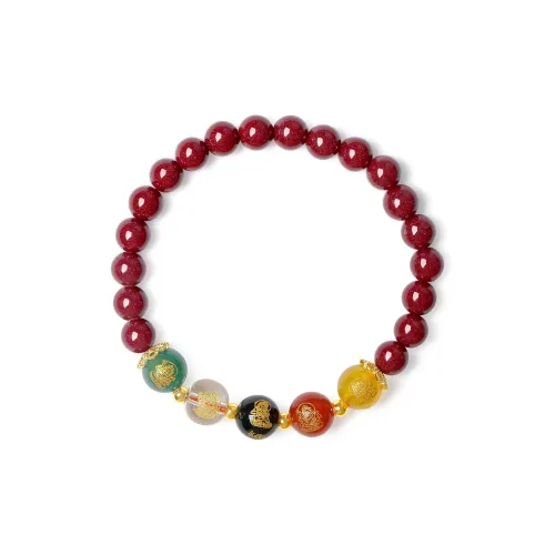 SEVEN COOK Reconstructed Cinnabar Bracelets Women's
