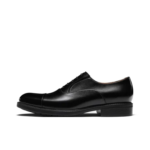 TRUFFAUT Super Light Soft Sole Genuine Leather Oxford Shoes Formal Wear Shoes Men's Black