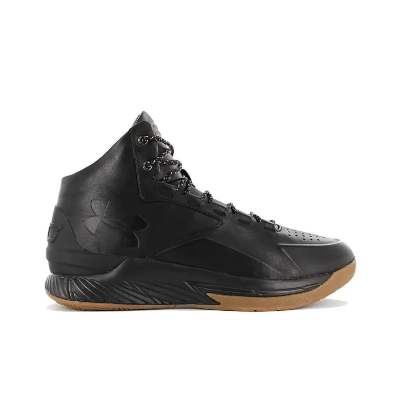 Under Armour Curry 1 Anti Slip Wear Resistant Mid Top Basketball Shoes Men's Black-1