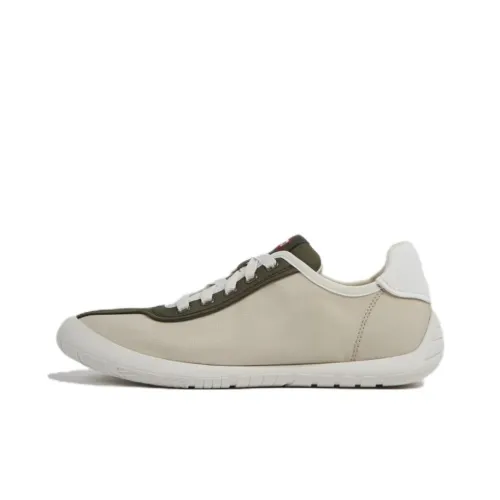 CAMPER Twins Abrasion-Resistant Low-Top Casual Shoes Women's Beige Yellow