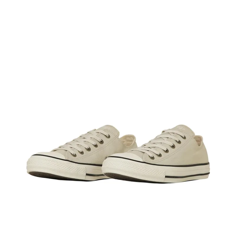 Converse All Star Anti Slip Wear Resistant Low Top Canvas Shoes Unisex Beige-2