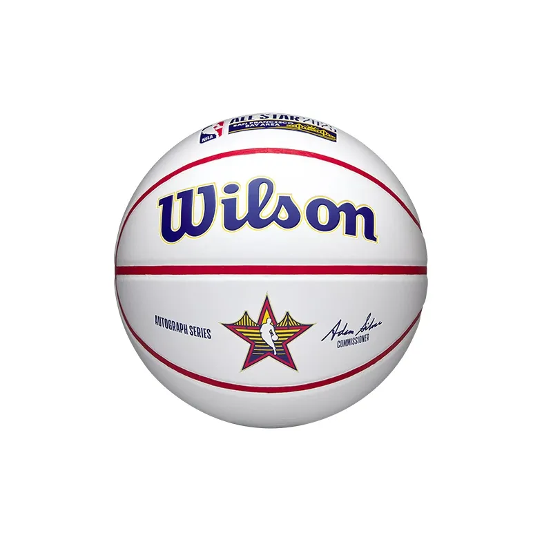 Wilson All Star PU Basketball White Size 7 Ball Training Competition Unisex-0