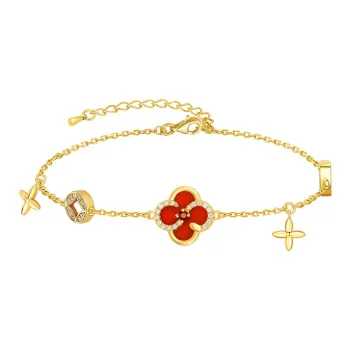 XIUJUEYINYUAN DL Synthetic Agate Alloy Bracelets Women's