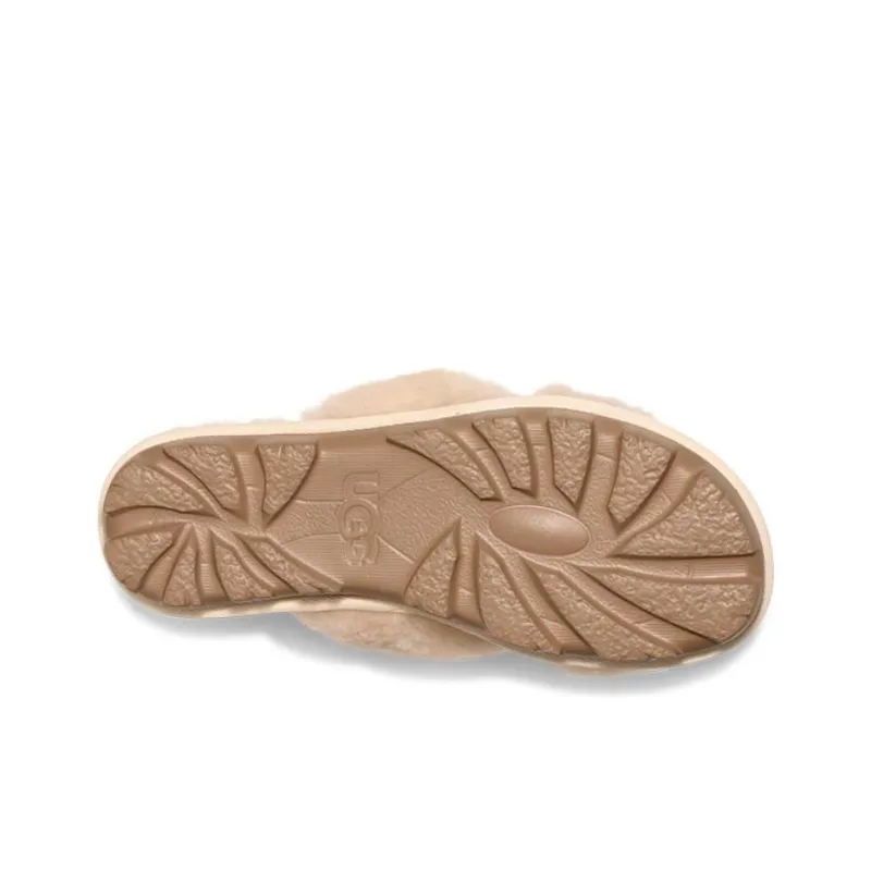UGG Slip Resistant Abrasion Resistant Slide Slippers Women's Beige-6