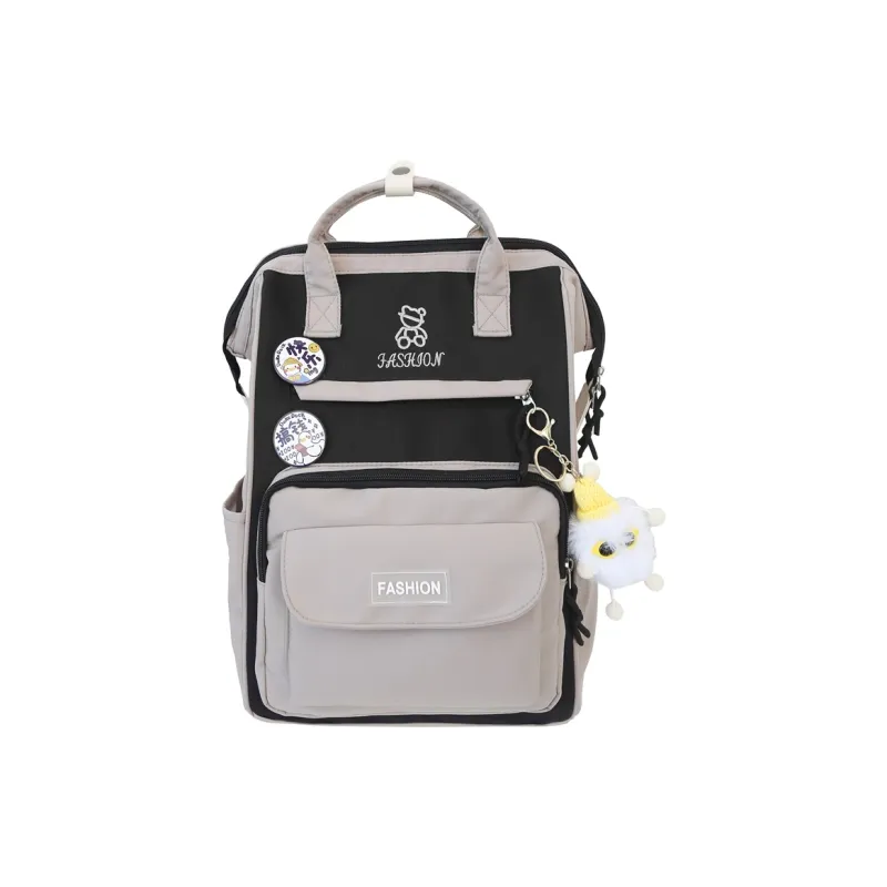 Yalu Nylon Combo Backpack Portable Backpacks Regular Unisex Multicolor-0