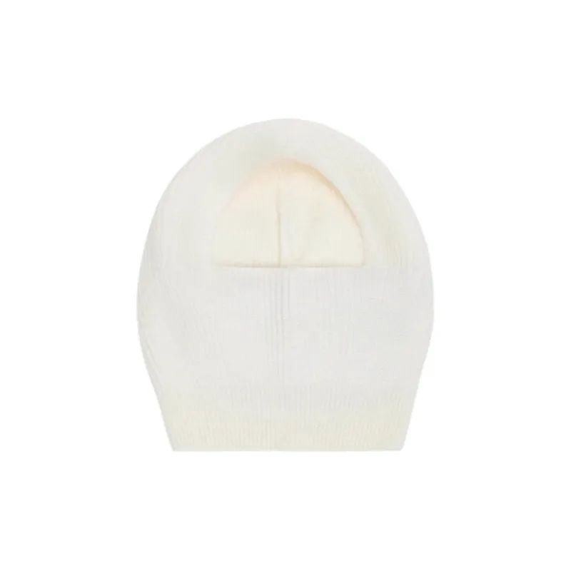 MaxMara Knitted Fabric Beanies Unisex Ecru-0
