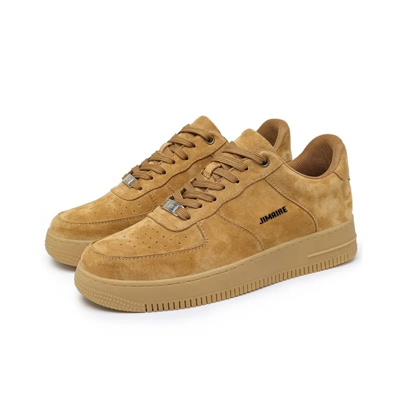 King Jinmai Slip Resistant Low Top Skateboard Shoes Men's Wheat-1