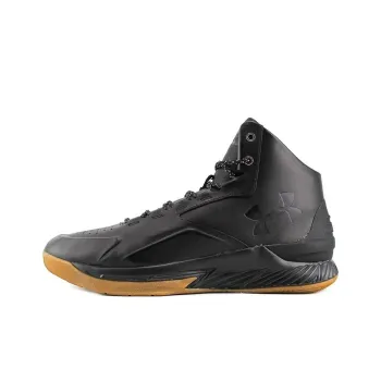 Under Armour Curry 1 Anti Slip Wear Resistant Mid Top Basketball Shoes Men's Black