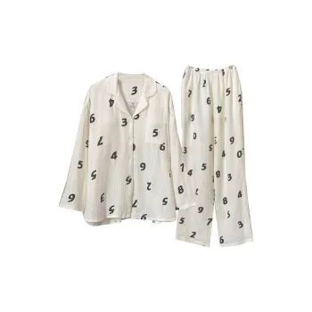 OEING Pajama Set Women's Milk White