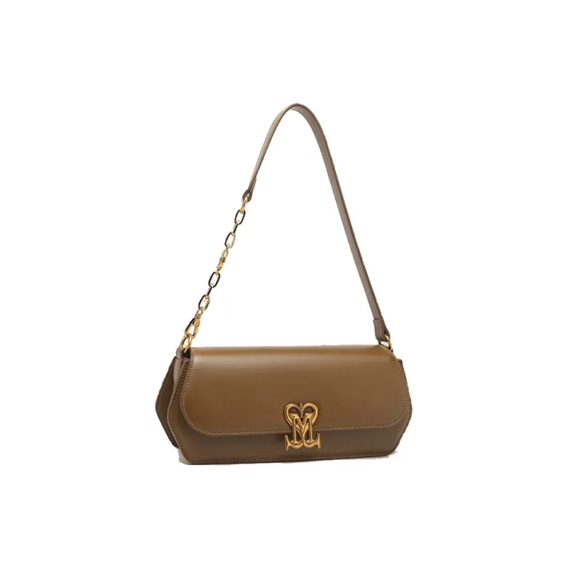 BUHOWE Polyurethane Shoulder Bag Women's Brown-3