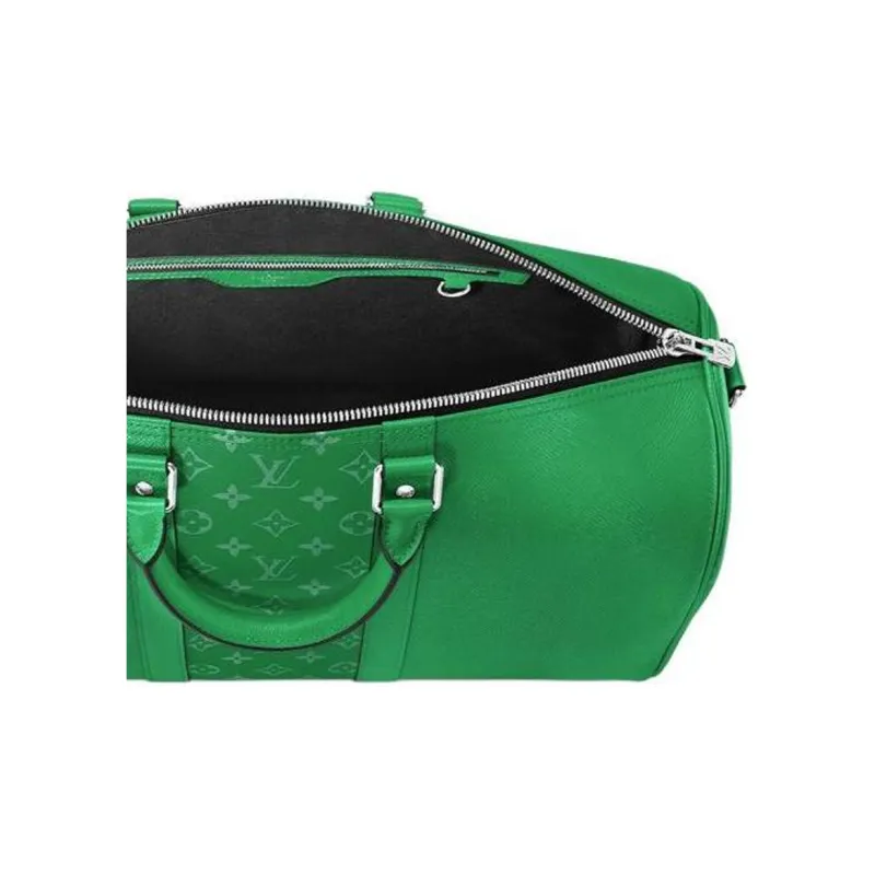 LOUIS VUITTON KeepallBandoulière Leather Monkey Bag, One Shoulder Crossbody Handbag, Travel Bag Men's-3