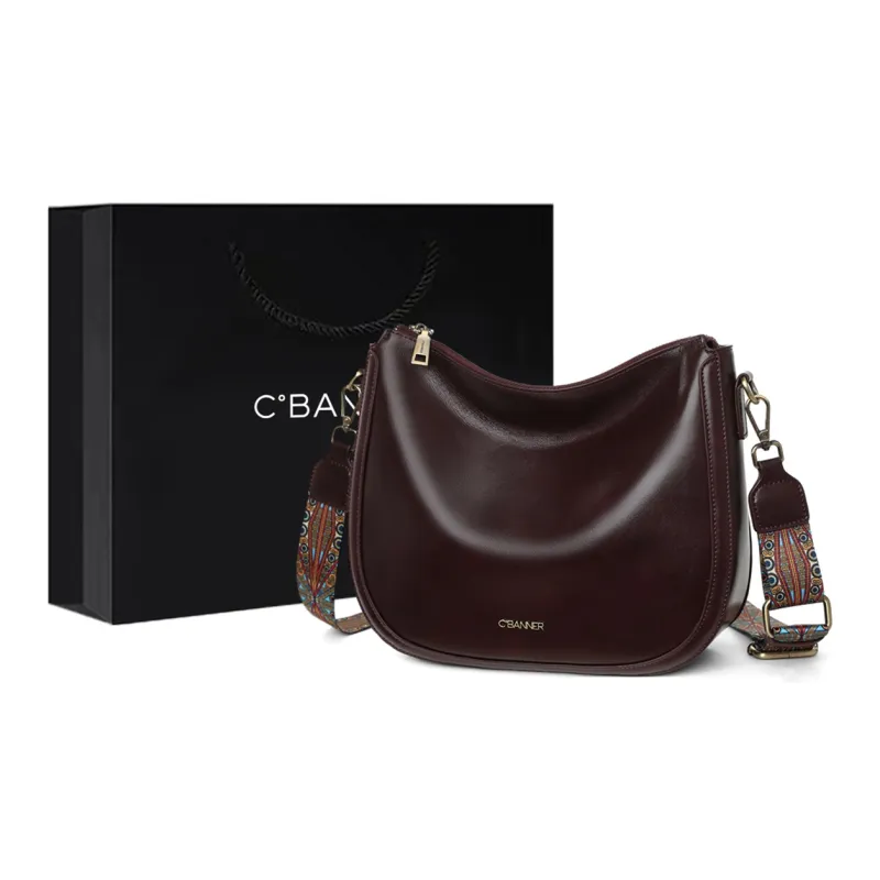 C°BANNER Cow Leather With Synthetic Leather Crossbody Bag Regular Women's Multicolor-4