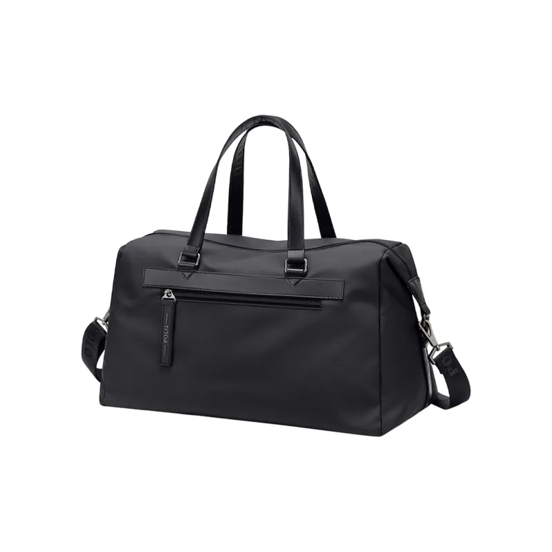 POLO Fabric With Synthetic Leather Travel Bag 27L Men's Black-0
