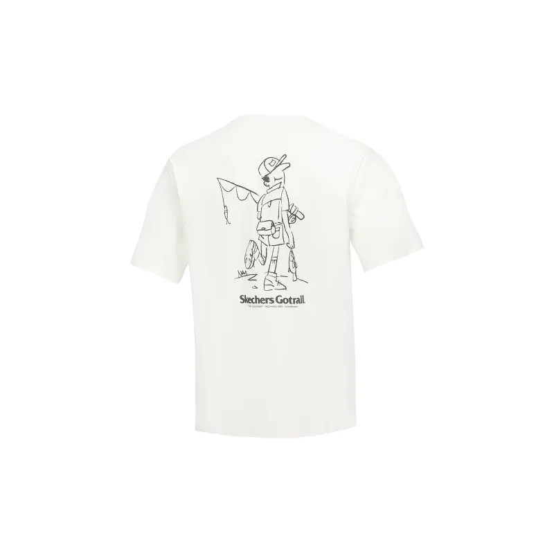 Skechers T Shirt Unisex Marshmallow White-1
