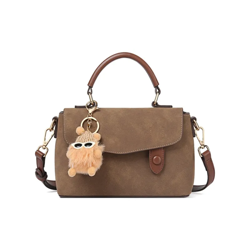 TUCANO PU Shoulder Bag, Crossbody Bag, Handbag Regular Women's Ecru/Black/Camel/Brown-15