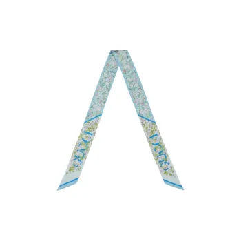 GUCCI Silk Silk Scarves Women's Light Blue