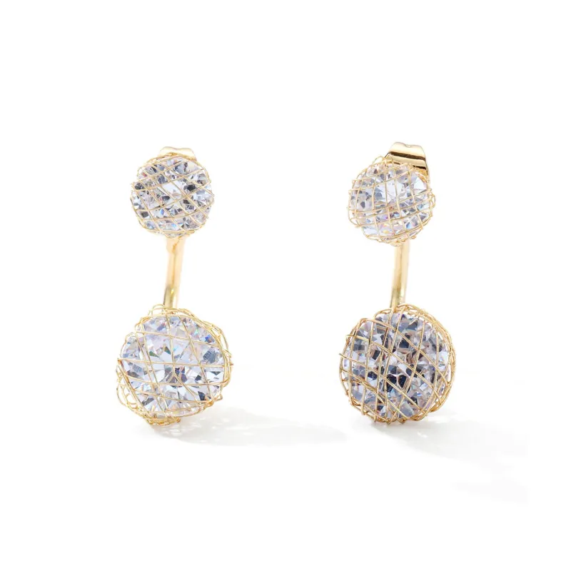 XXOFF Rhinestone Stud Earrings Women's-5