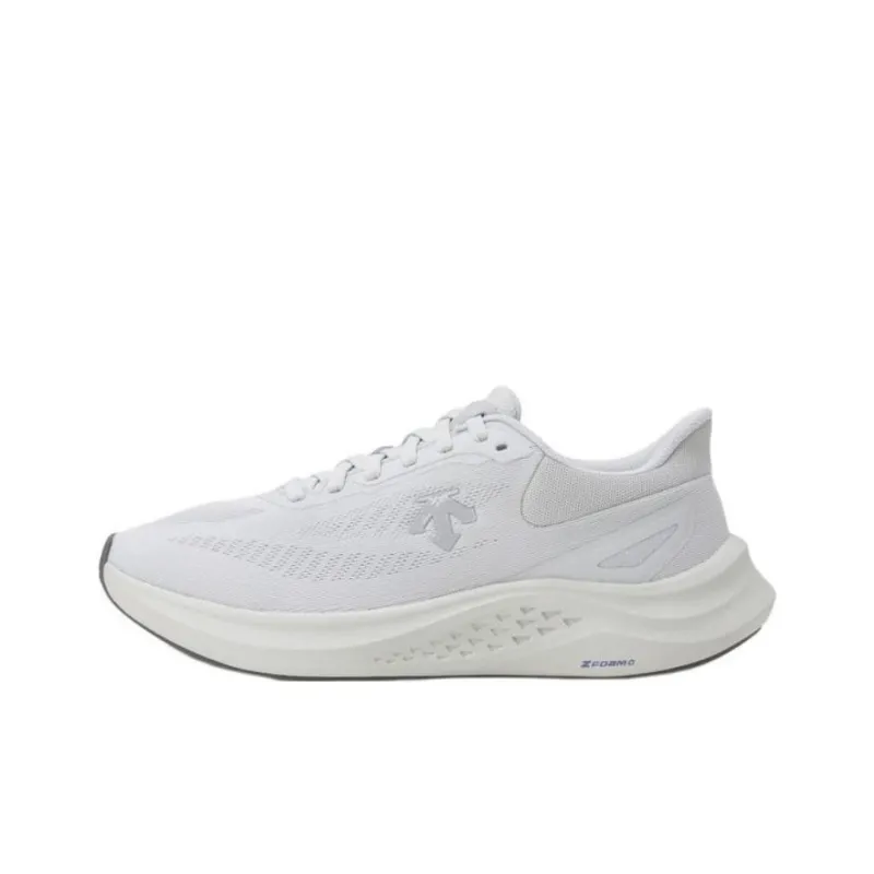 DESCENTE Run Step Anti Slip Wear Resistant Low Top Running Shoes Unisex Gray-0