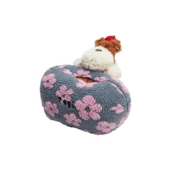 Tagi. Tissue Living Room Bedroom Household Tissue Box With Pull Out Sleeve Storage Bag Fluttering Flower Fields