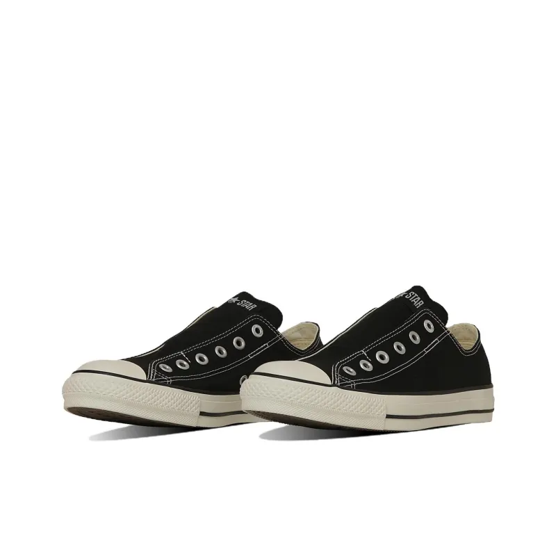 Converse All Star Anti Slip Wear Resistant Low Top Canvas Shoes Unisex Black-2