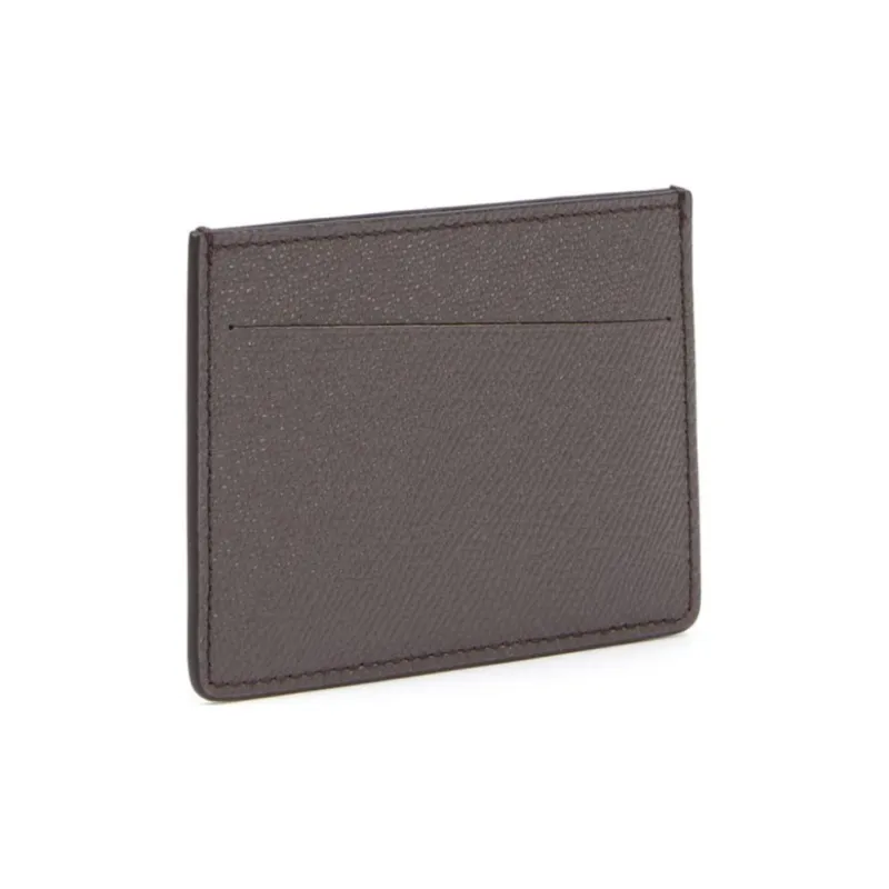 Maison Margiela Leather Card Holder Women's Gray-3