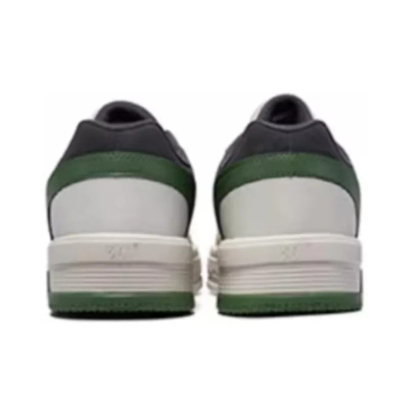 361° Anti Slip Wear Resistant Low Top Skateboard Shoes Men's Beige Gray Green-3