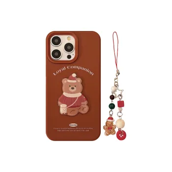 QIZHENG TPU Material Bear Phone Case Compatible With Apple 16 Pro Max/15/14/13/12/11