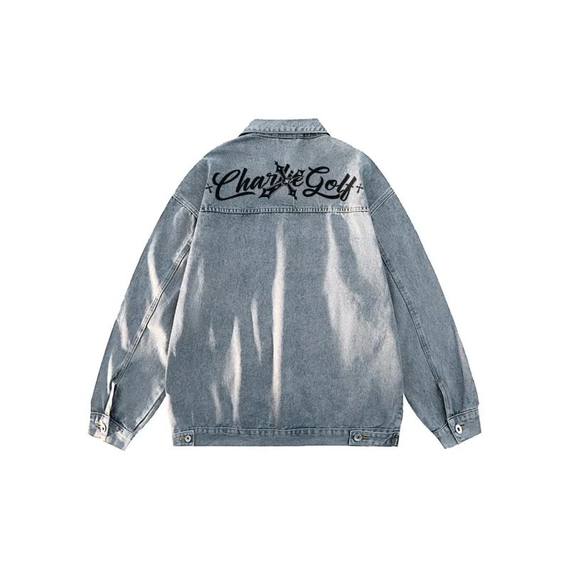 CHARLIE GOLF Denim Jacket Unisex-5