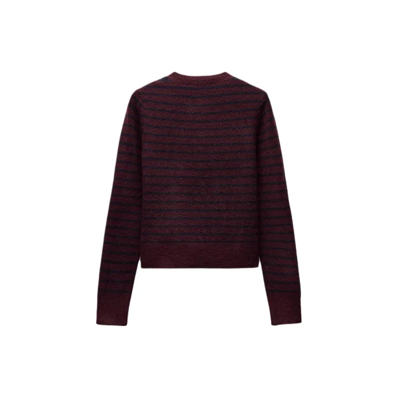 ZARA Knitwear Women's Burgundy-1