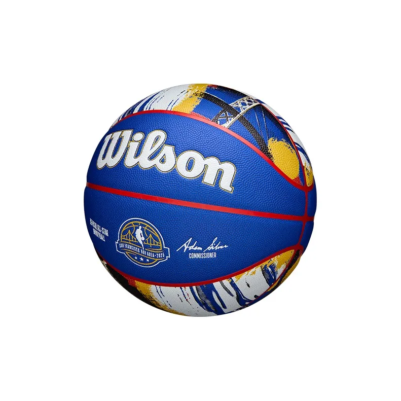 Wilson All Star Microfiber Composite Basketball Blue Size 7 Ball Match Unisex-1