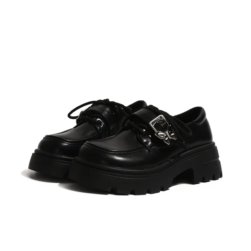 NUNZ Loafers Women's Glossy Black/Matte Black-10