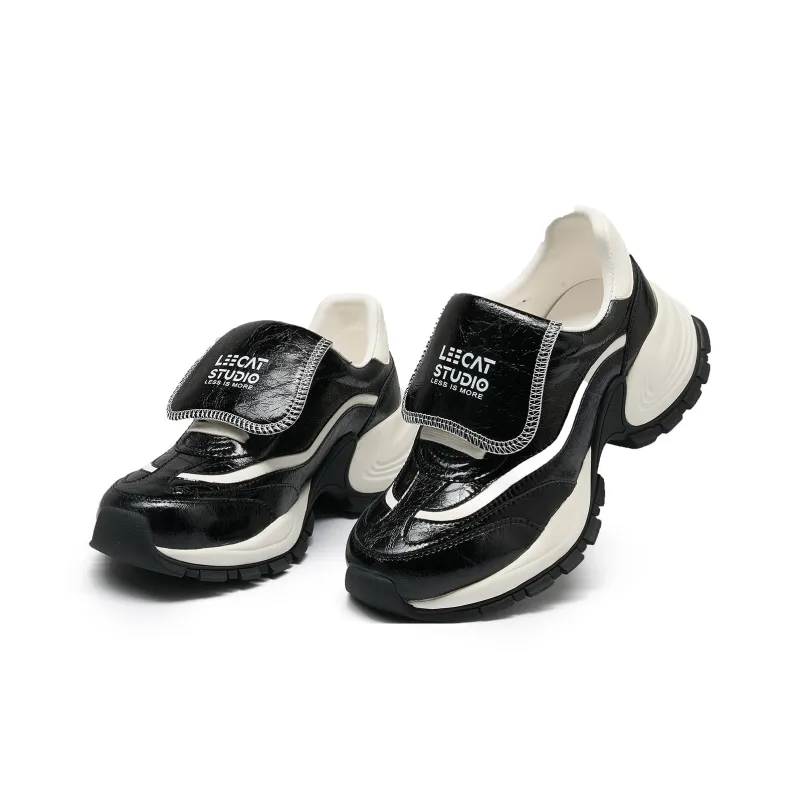 LEECAT STUDIO Cushioning Height Increasing Wear-Resistant Slip-Resistant Low-Top Chunky Sneakers Women's-10