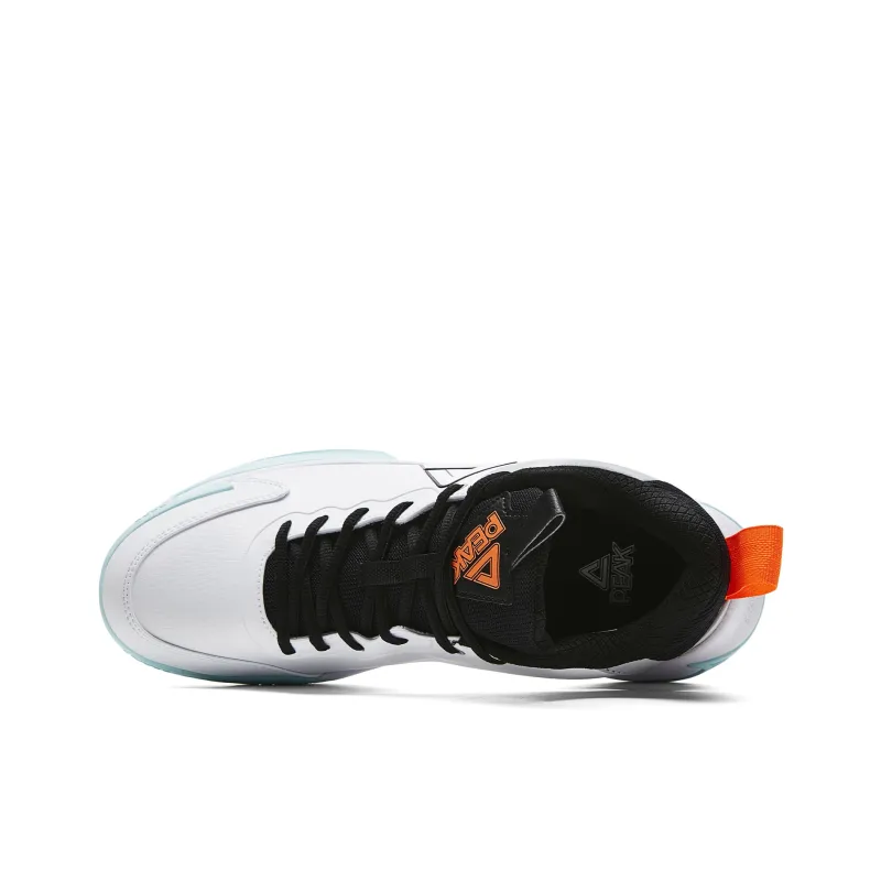PEAK Triumph 1.0 Anti Slip Wear Resistant Low Top Basketball Shoes Men's Black White-3