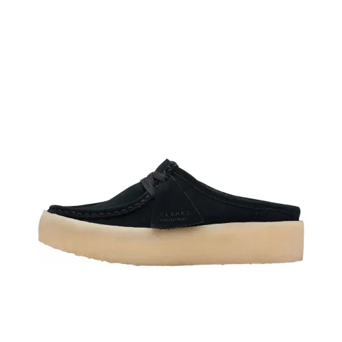 Clarks Wallabee Closed Toe Slippers Women's Black