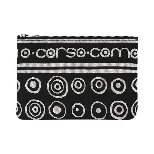 10 CORSO COMO Fabric Clutch Unisex Black & Beige