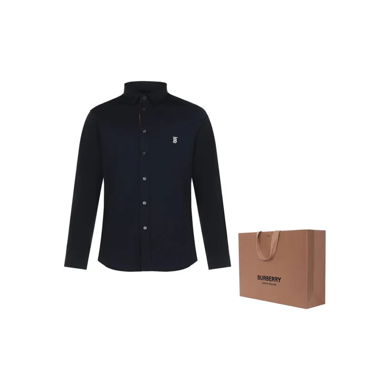 Burberry Monogram Motif Cotton Shirt-5