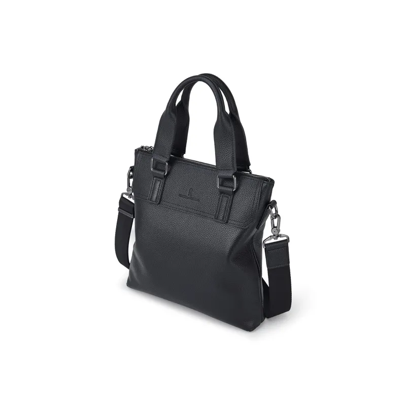 ROBERTA DI CAMERINO Cow Leather Briefcase Medium Size Men's Black-2