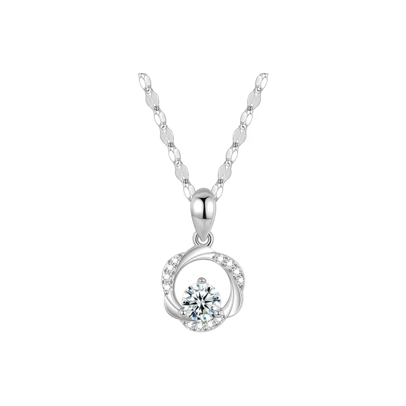 SINO GEM 925 Sterling Silver Necklaces Women's-0