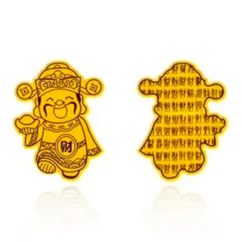 LINGJIE Gold Foil Pendants Unisex
