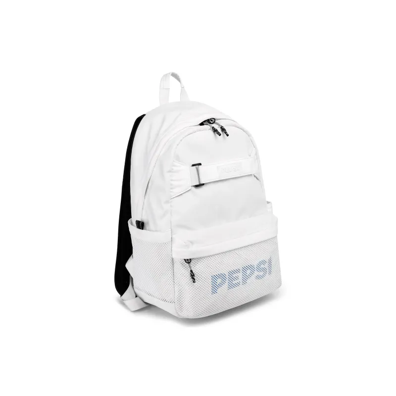 Pepsi Nylon Backpack Laptop Bag Backpack Regular Unisex White/Black-2
