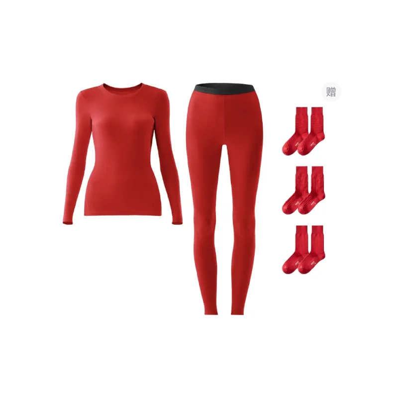 Bananain Red Plan Series Thermal Set Unisex-3