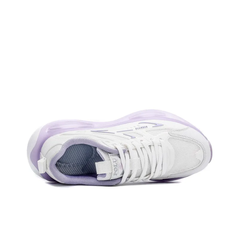 POLUDIYIPI Breathable And Resilient Low Top Popcorn Casual Running Shoes Women's Taro Purple-2